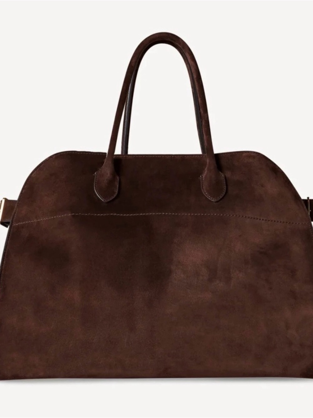 Classic Dark Brown Suede Tote - Refined Everyday Carry
